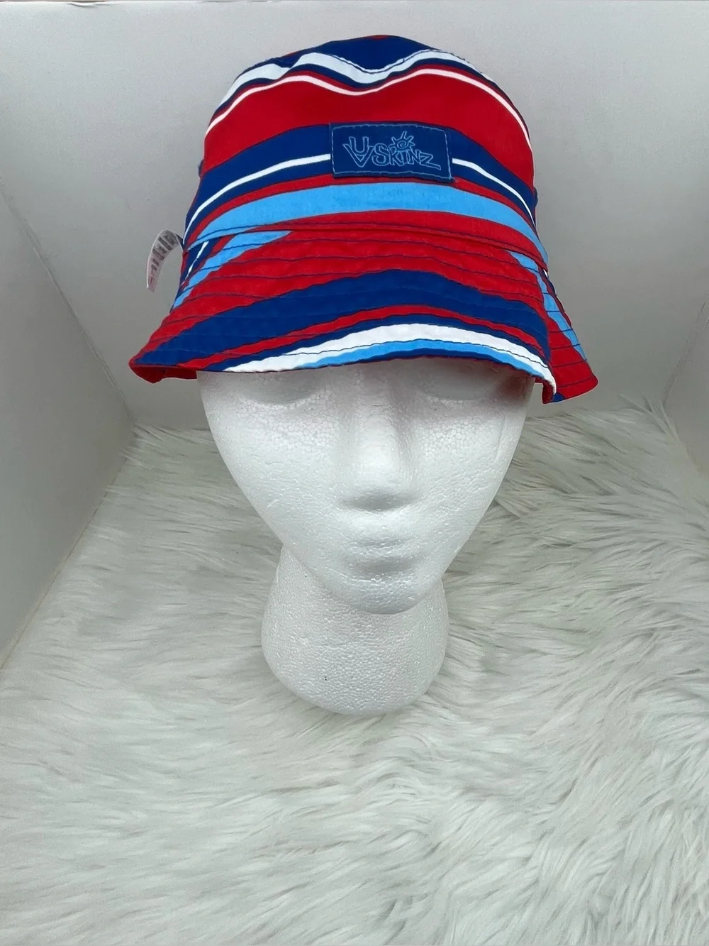 UV Skinz UPF 50 Reversible Bucket Hat Kids 3T Striped Sunwear Protect